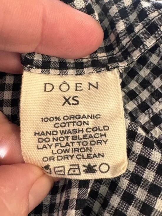 Doen Mallory Dress Gingham Xs - Picture 6 of 7